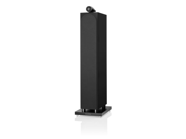 BW 702 S3 Gloss Black Front Angle with Grille