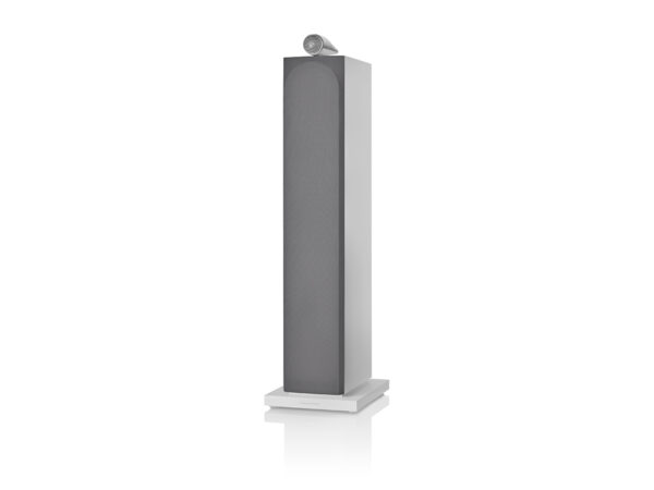 BW 703 S3 Satin White Front Angle with Grille