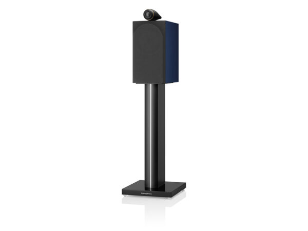 BW 705 S3 Signature Midnight Blue Metallic Angled Grille On on Stand