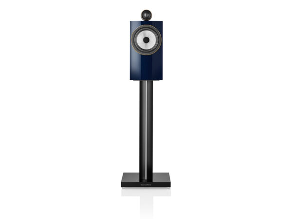 BW 705 S3 Signature Midnight Blue Metallic Front Grille Off on Stand