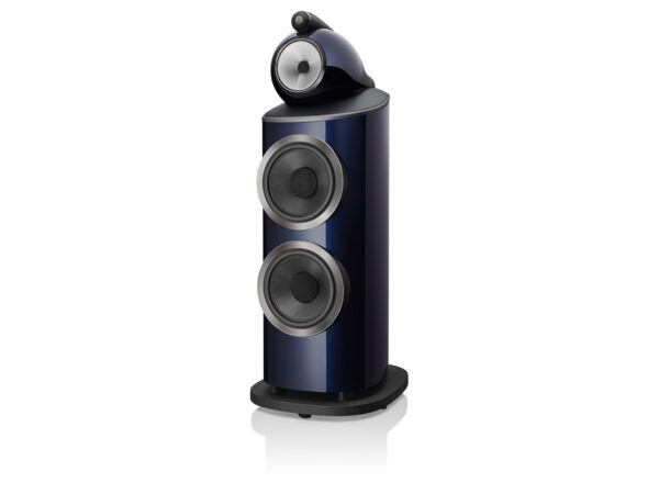 BW 801 D4 Signature Midnight Blue Metallic Angled Grille Off
