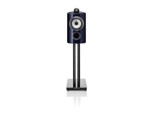 BW 805 D4 Signature Midnight Blue Metallic Front on Stand Grille Off