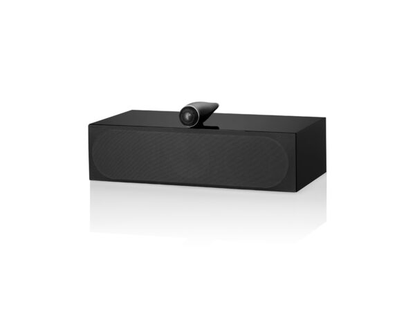 BW HTM71 S3 Gloss Black Front Angle with Grille